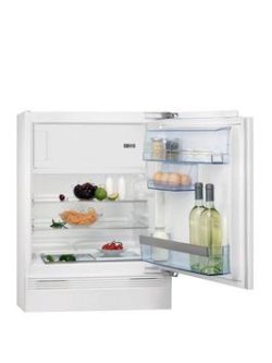 Aeg Sks58240F0 81.5Cm High 60Cm Wide Integrated Under Counter Fridge With Ice Box - White